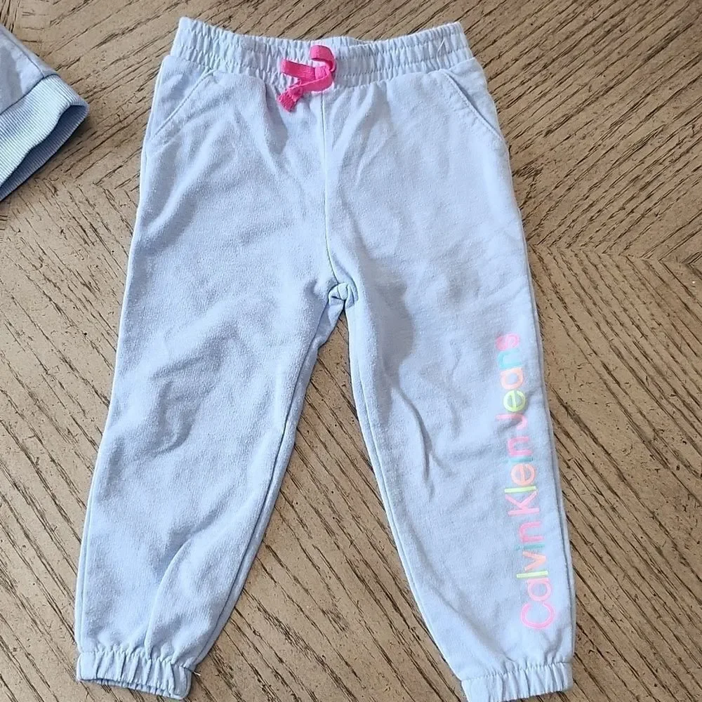 3T light blue jogger set Calvin Klein